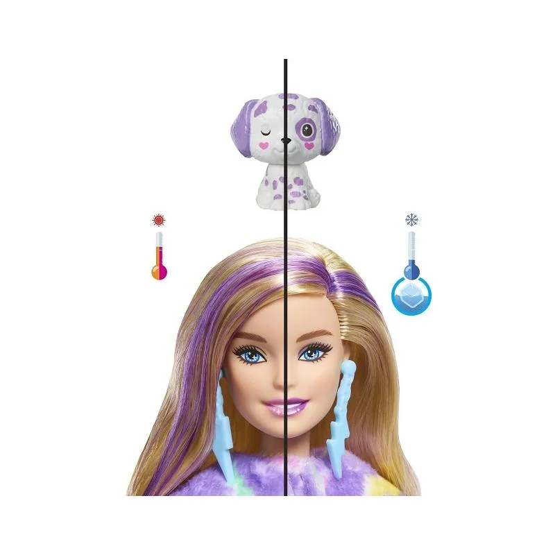 Barbie Cutie Reveal Barbie Farebné sny dalmatín s doplnkami a 10 prekvapení