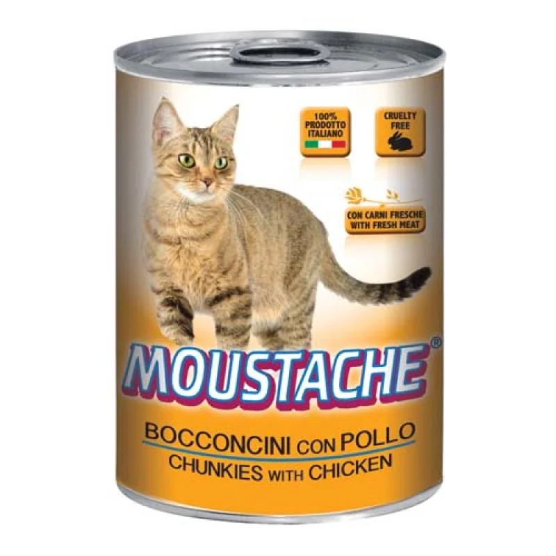 MONGE MOUSTACHE Cat Chunks kura 415g pre dospelé mačky