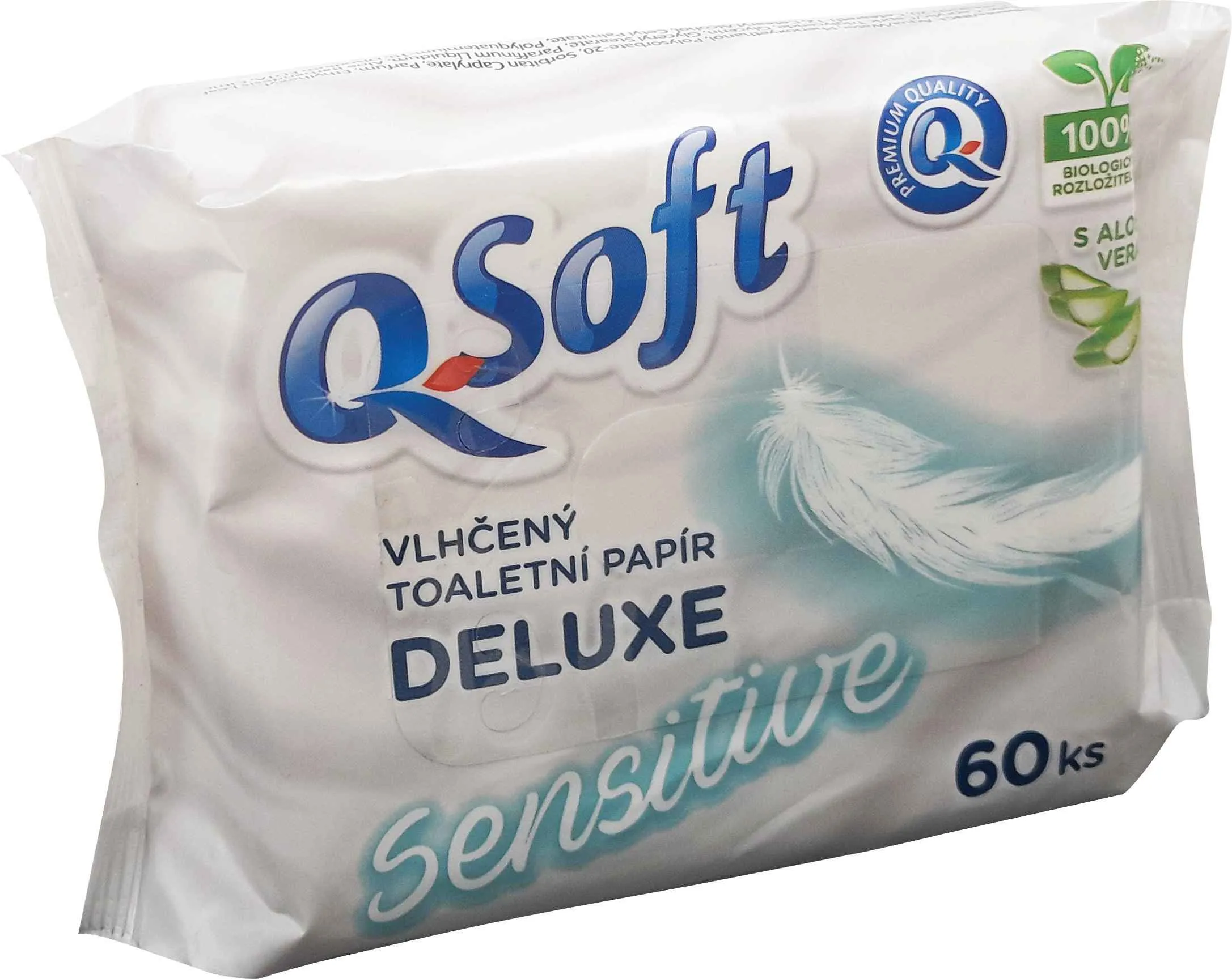 Q Soft Vlhčený Toaletný Papier Sensit. Deluxe 1×60 ks, vlhčený toaletný papier
