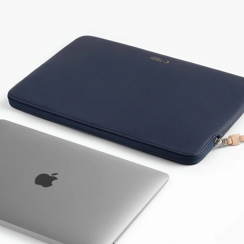 Tech-Protect Fleece obal na notebook 15-16'', tmavomodrý