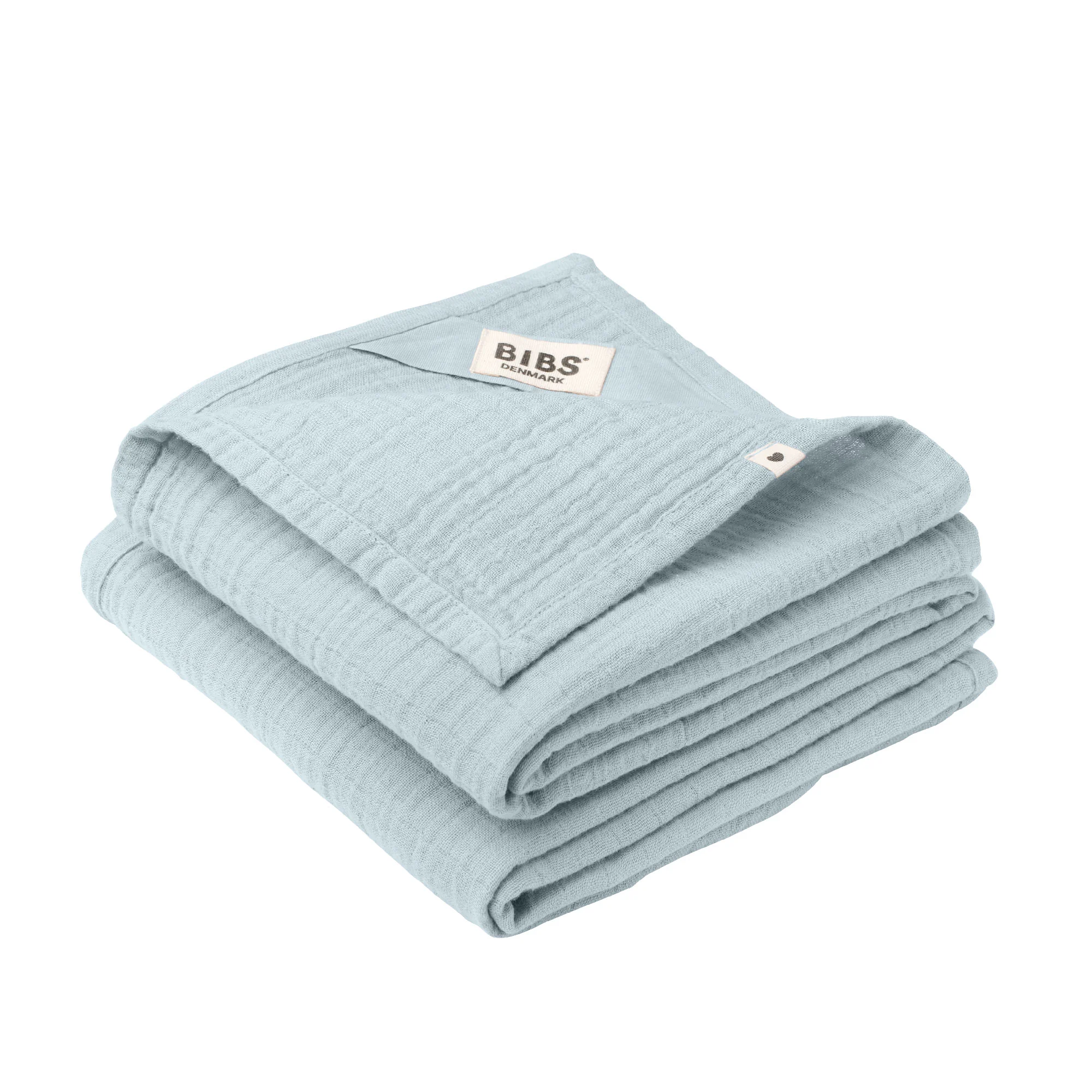 BIBS mušelínové plienky z BIO bavlny 2ks - Baby Blue Baby Blue