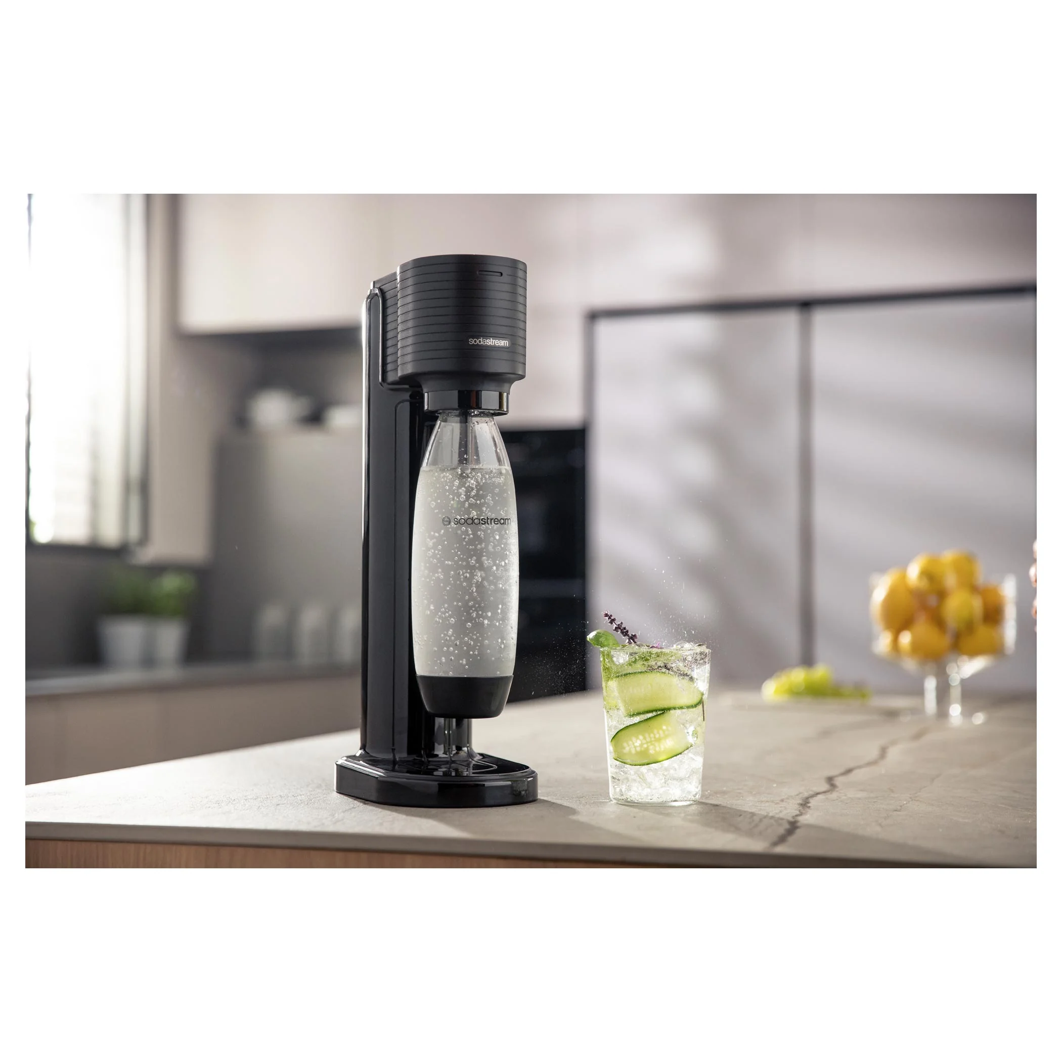 SODASTREAM GAIA black quick connect 1x1 ks, výrobník perlivej vody