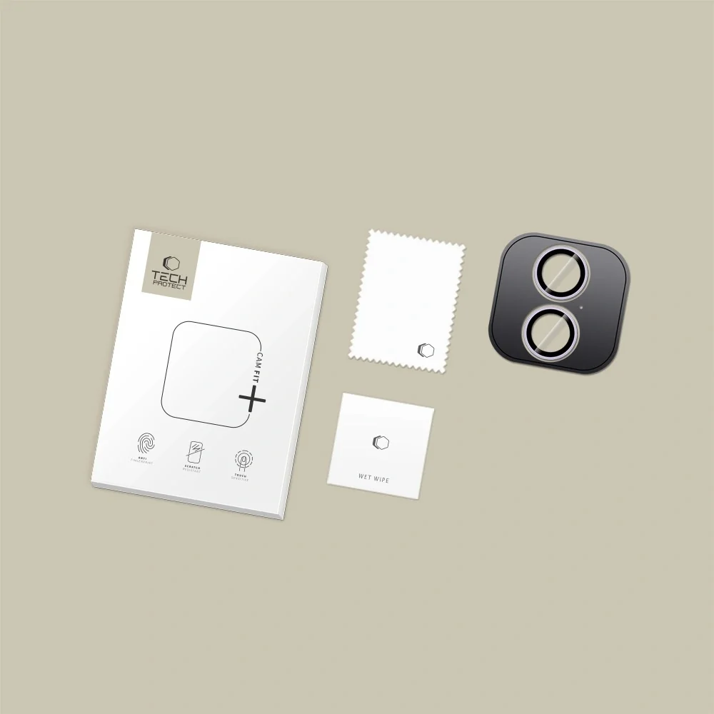 Tech-Protect CamRing Fit ochranné sklo na iPhone 17, fialové 