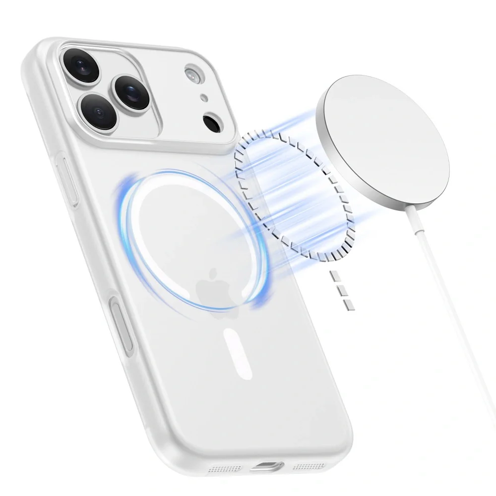 Tech-Protect MagSlim MagSafe kryt na iPhone 17 Pro Max, biely 