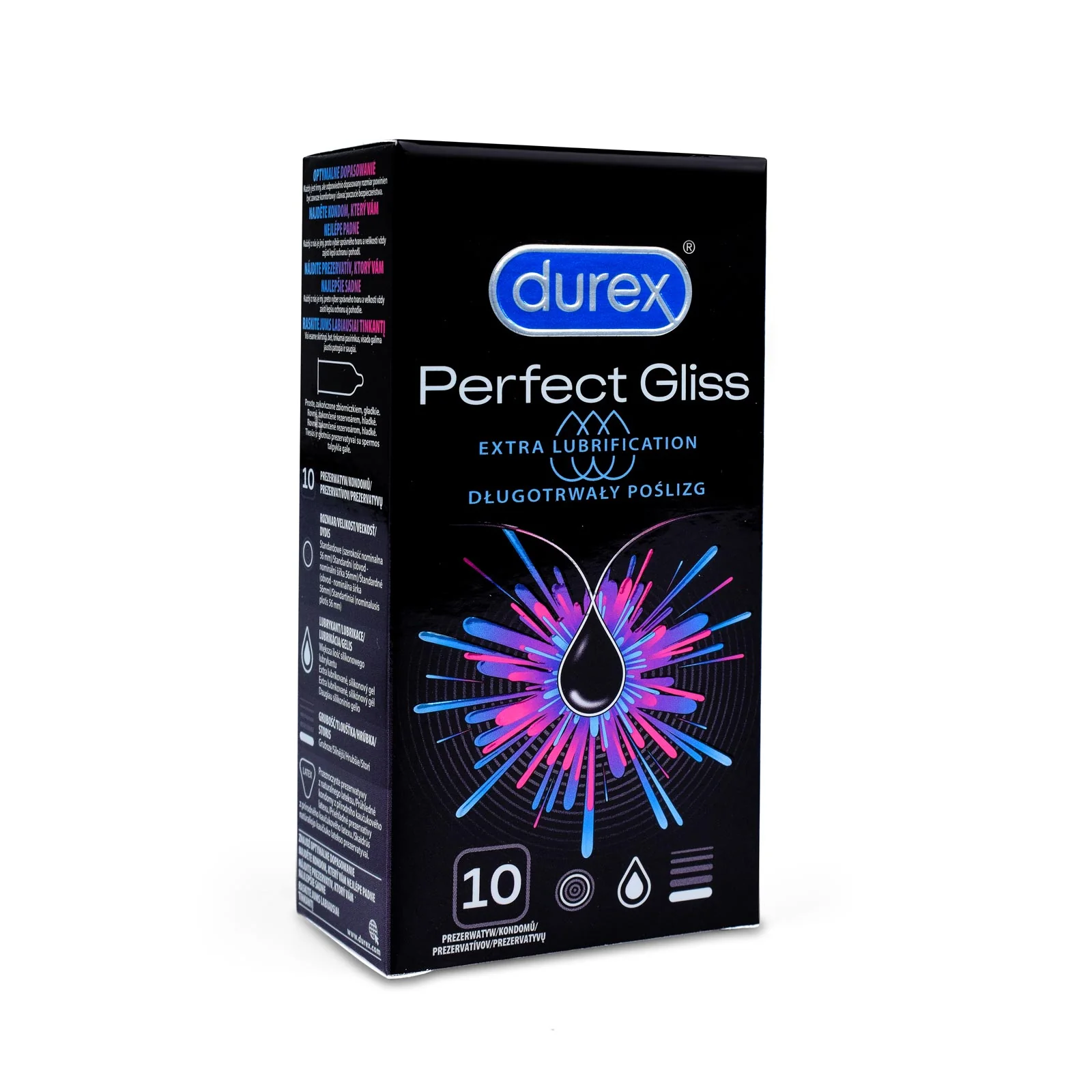 Kondómy - Durex Perfect Gliss 10 ks