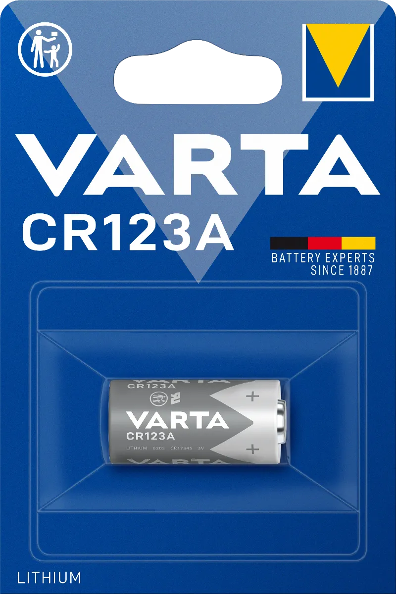 Varta Photo Lithium CR123A 1×1 ks, lítiová batéria