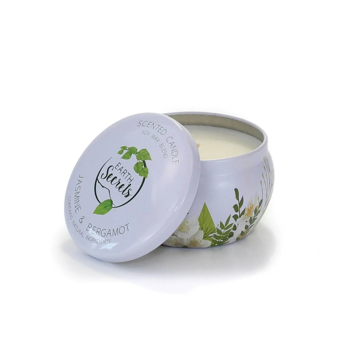 Vonná sviečka EARTH SECRETS - JASMINE AND BERGAMOT 140 g