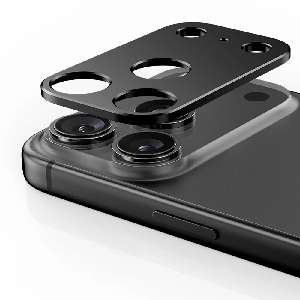 Tech-Protect CamAlloy Fit ochranné sklo na kameru na iPhone 17 Pro, strieborné rieborné