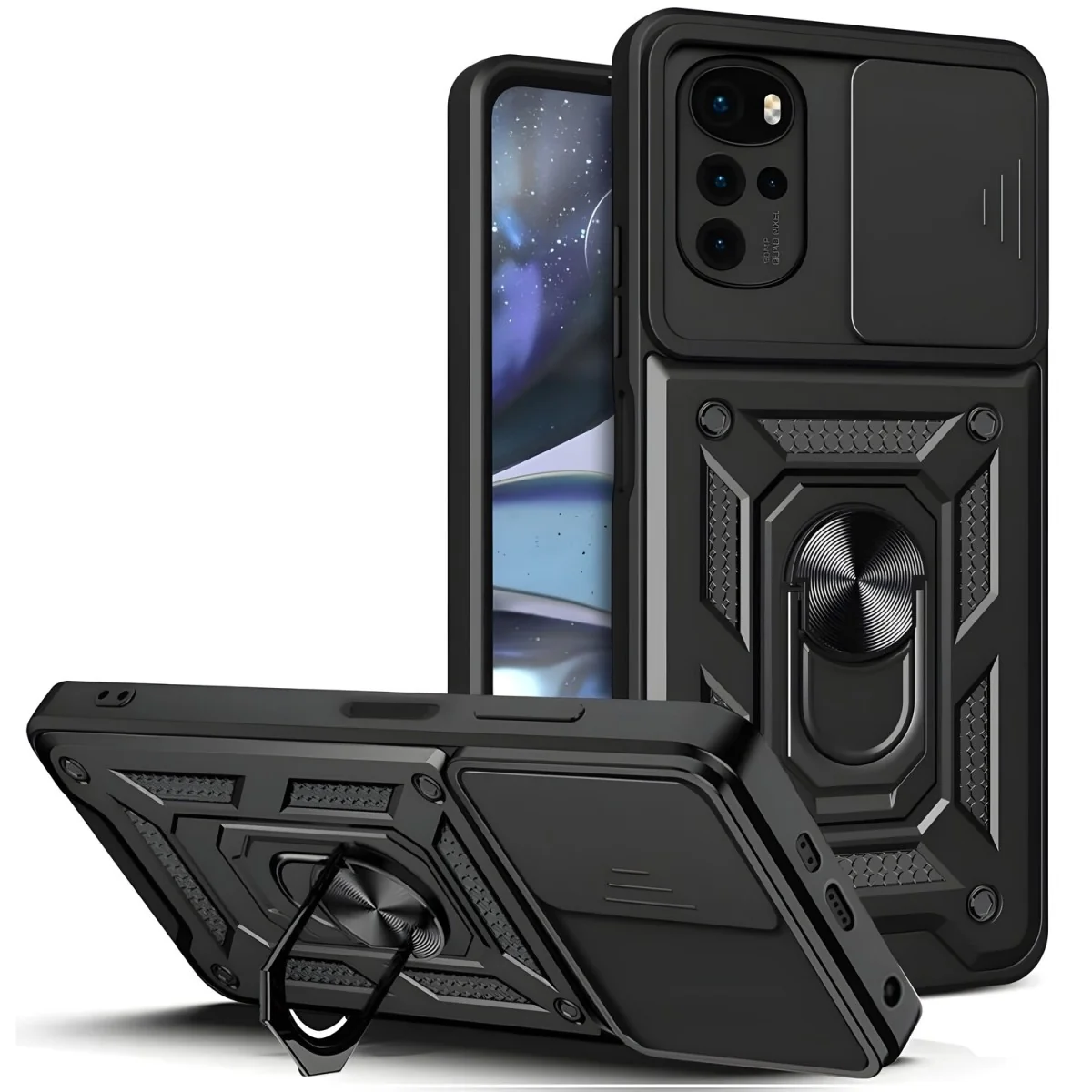 Hybrid Armor Camshield pre Motorola Moto G22/Moto G4 Pl Puzdro s krytom fotoapa