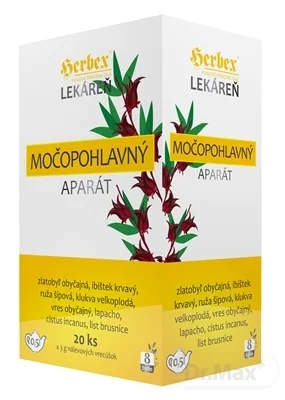 HERBEX Lekáreň MOČOPOHLAVNÝ aparát 20×3 g, bylinná čajová zmes