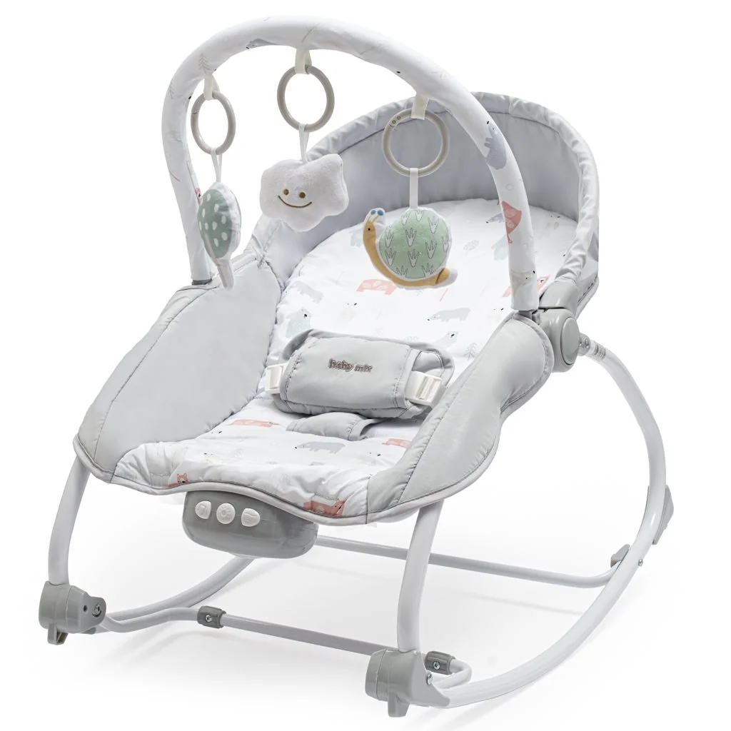 Multifunkčné hojdacie lehátko pre miminko Baby Mix slimák ,