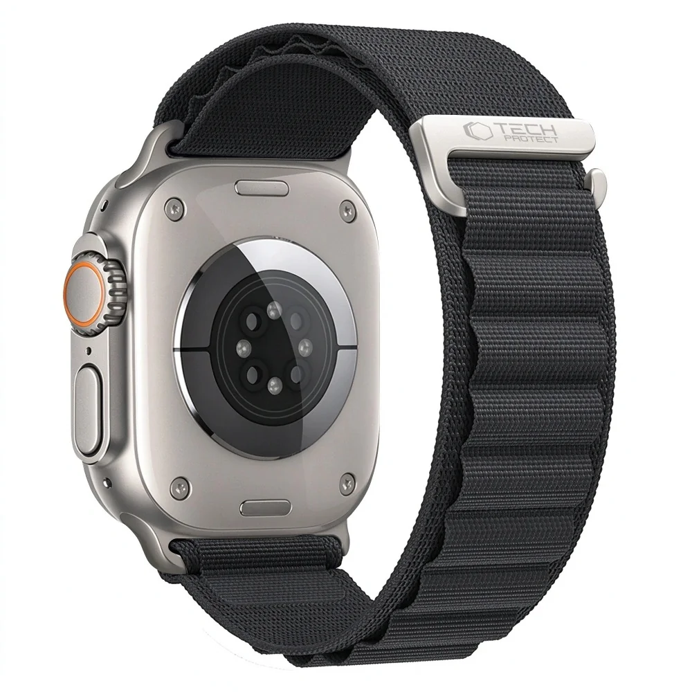 Tech-Protect Nylon Pro remienok na Apple Watch 44/45/46/49mm, black