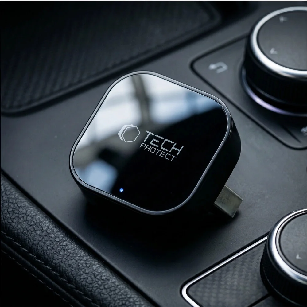 Tech-Protect Ultraboost CA01 USB bluetooth adaptér Apple CarPlay / Android Auto, čierny