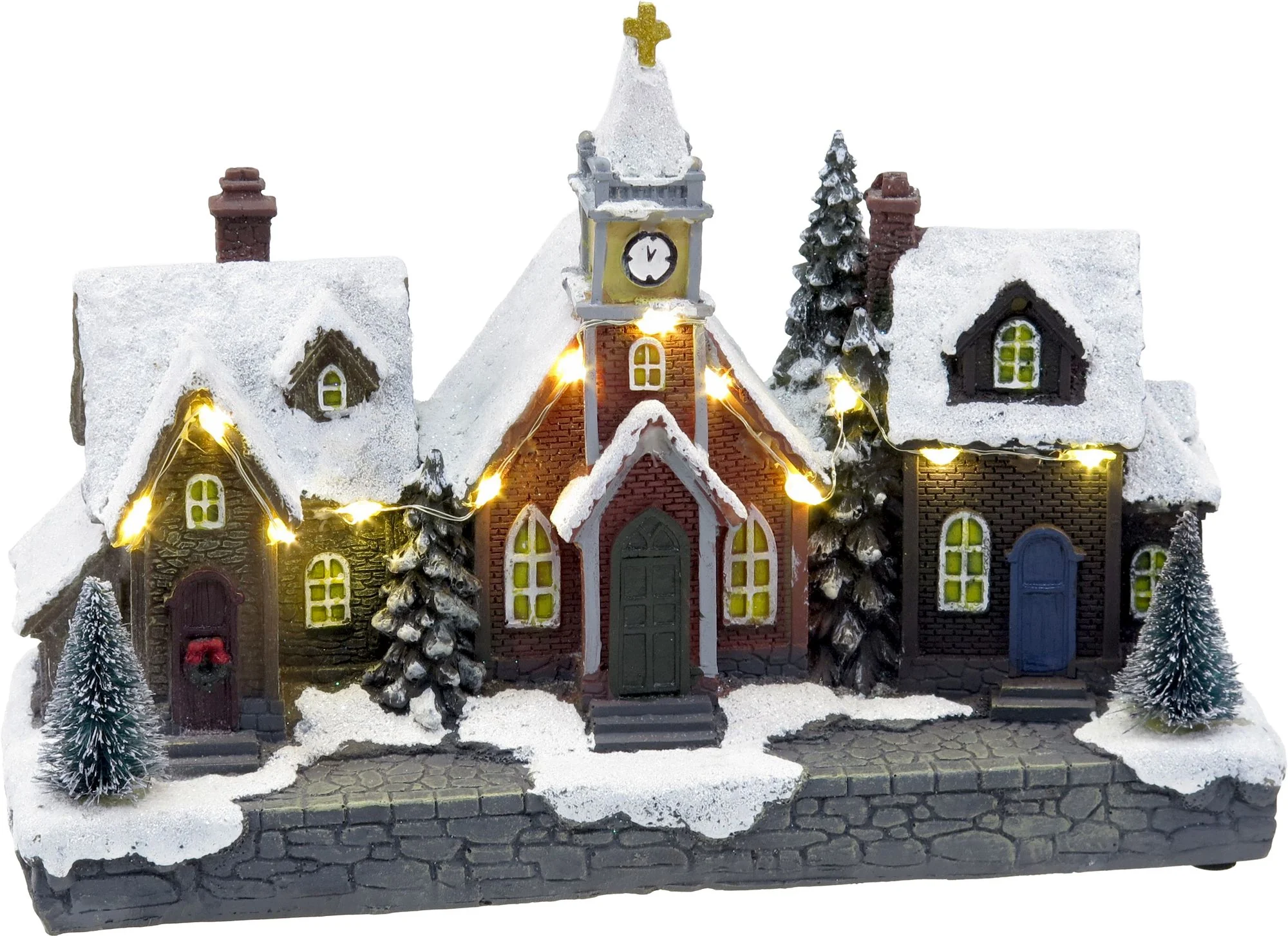 MagicHome vianočné LED mestečko, 1 ks 3xAA, 26,5x10x17,5 cm