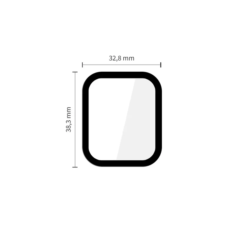 Tech-Protect Glass Flex 2x ochranné sklo na Apple Watch 4 / 5 / 6 / SE 1 / 2 / 3 (40mm), čierne 1 / 2 / 3 (40mm), čierne