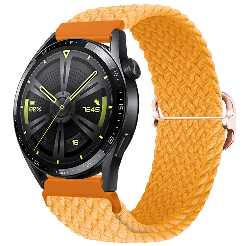 BStrap Elastic Nylon remienok na Huawei Watch GT2 42mm orange