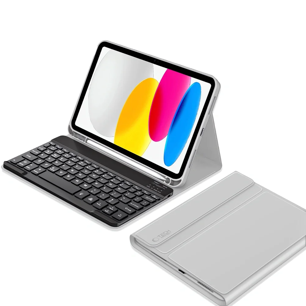 Tech-Protect SC Pen Keyboard puzdro s klávesnicou na iPad 10.9'' 10gen 2022 / 11'' 11gen 2025, sivé 2022 / 11'' 11gen 2025, sivé