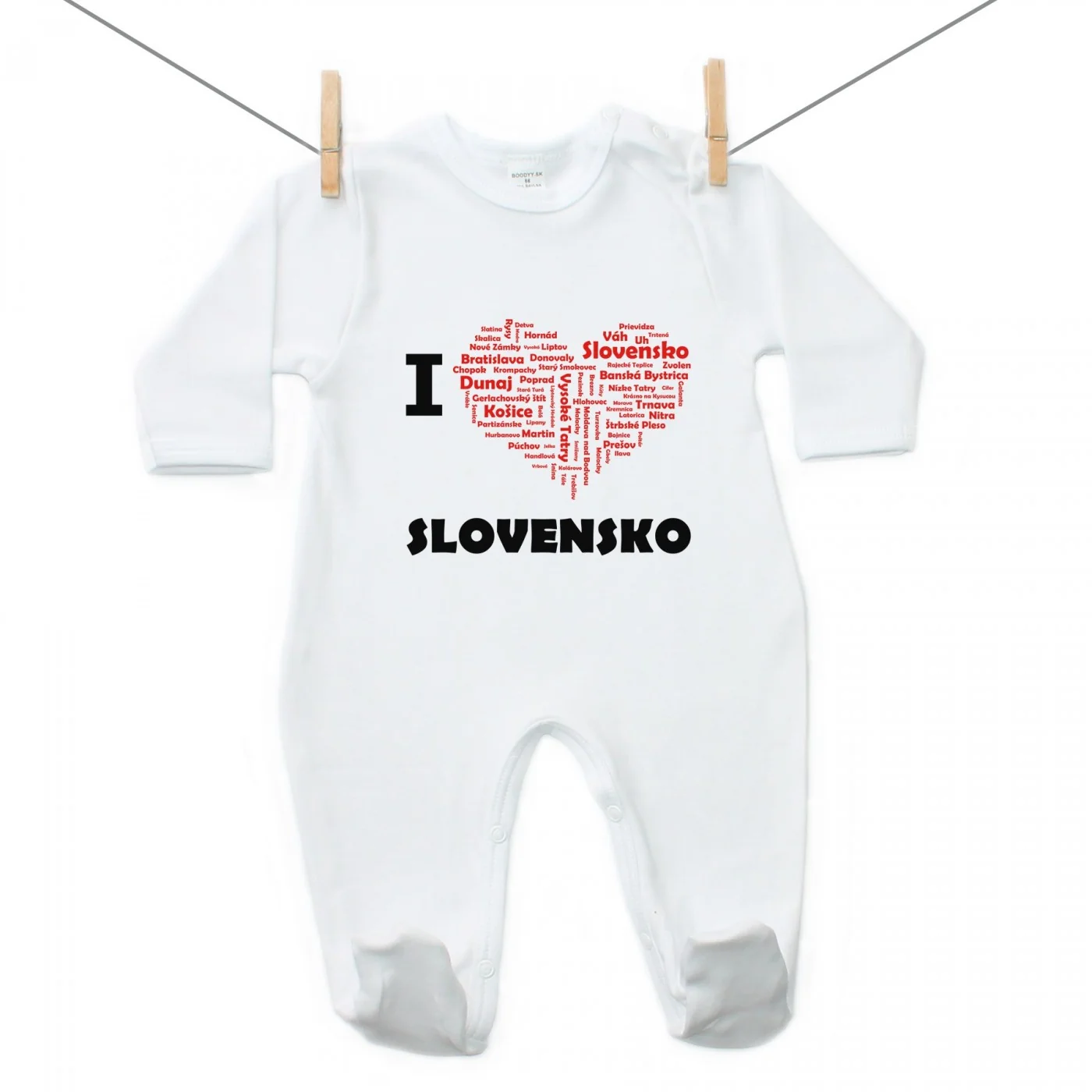 Boodyy Overal I love Slovensko Veľkosť: 80
