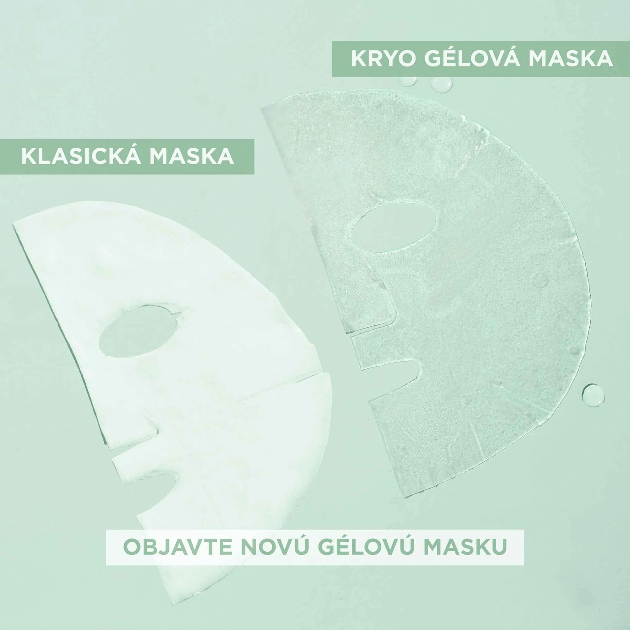 Garnier Cryo Jelly textilná pleťová maska s chladivým efektom -7 °C, 27 g 1×27 g, pleťová maska