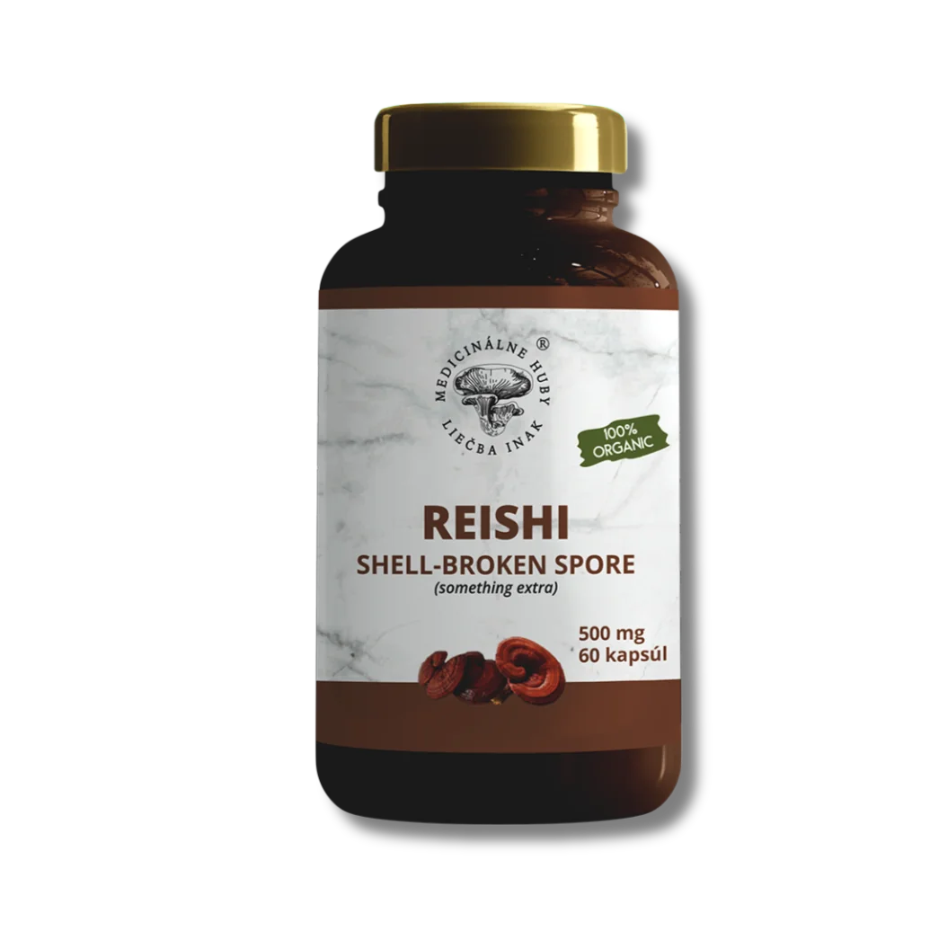 Reishi prášok zo spór 60 kapsúl Broken-shell extrakt