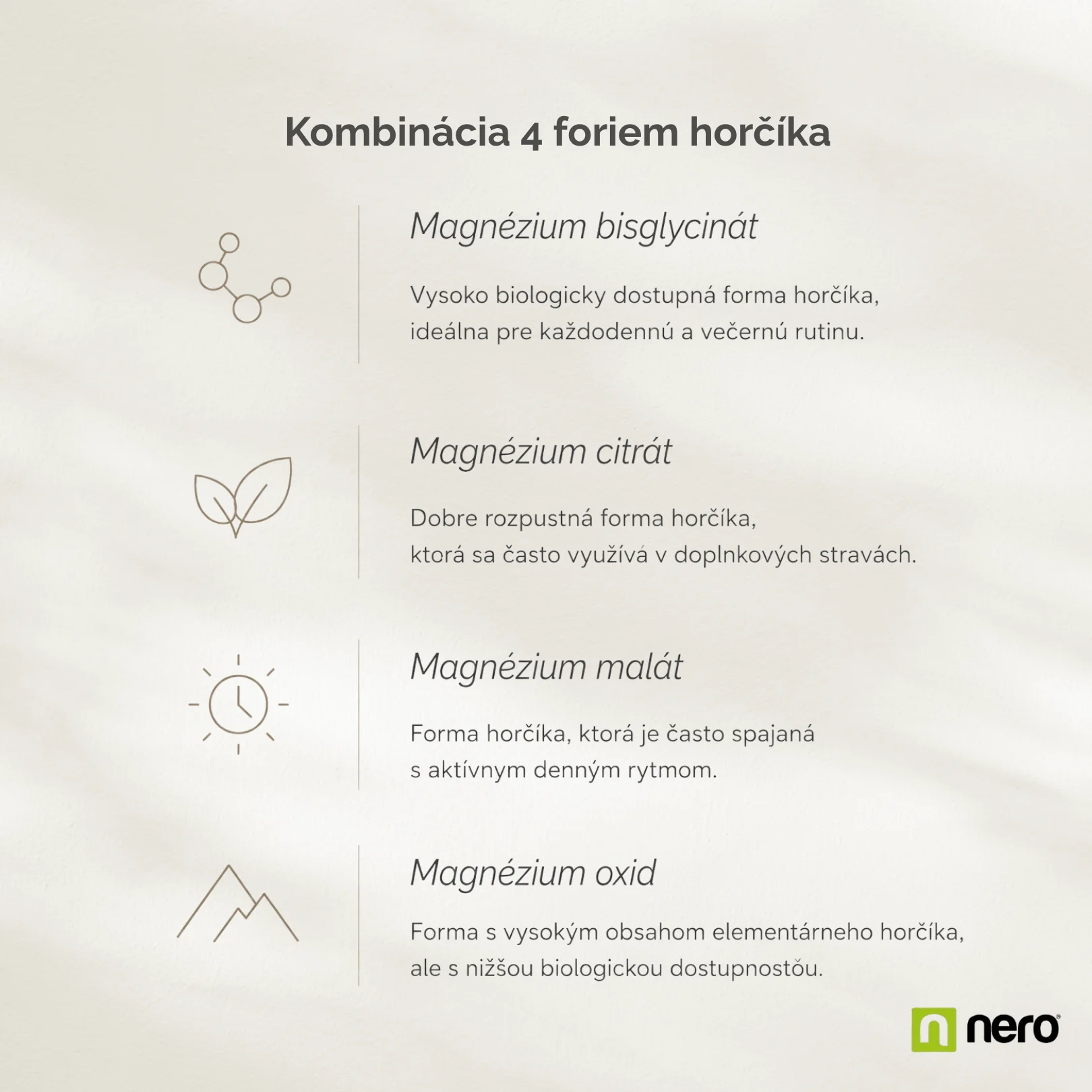 NERO Magnesium Komplex 180 kapsúl