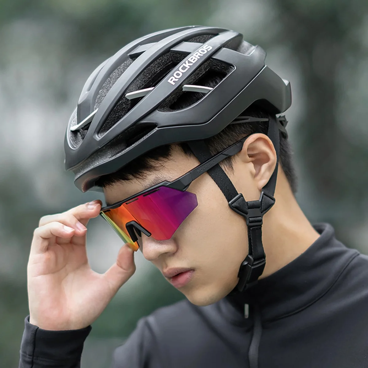 Rockbros RB6006 Polarized cyklistické okuliare, fialové