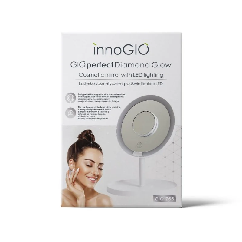 innoGIO kozmetické zrkadlo GIOperfect Diamond Glow
