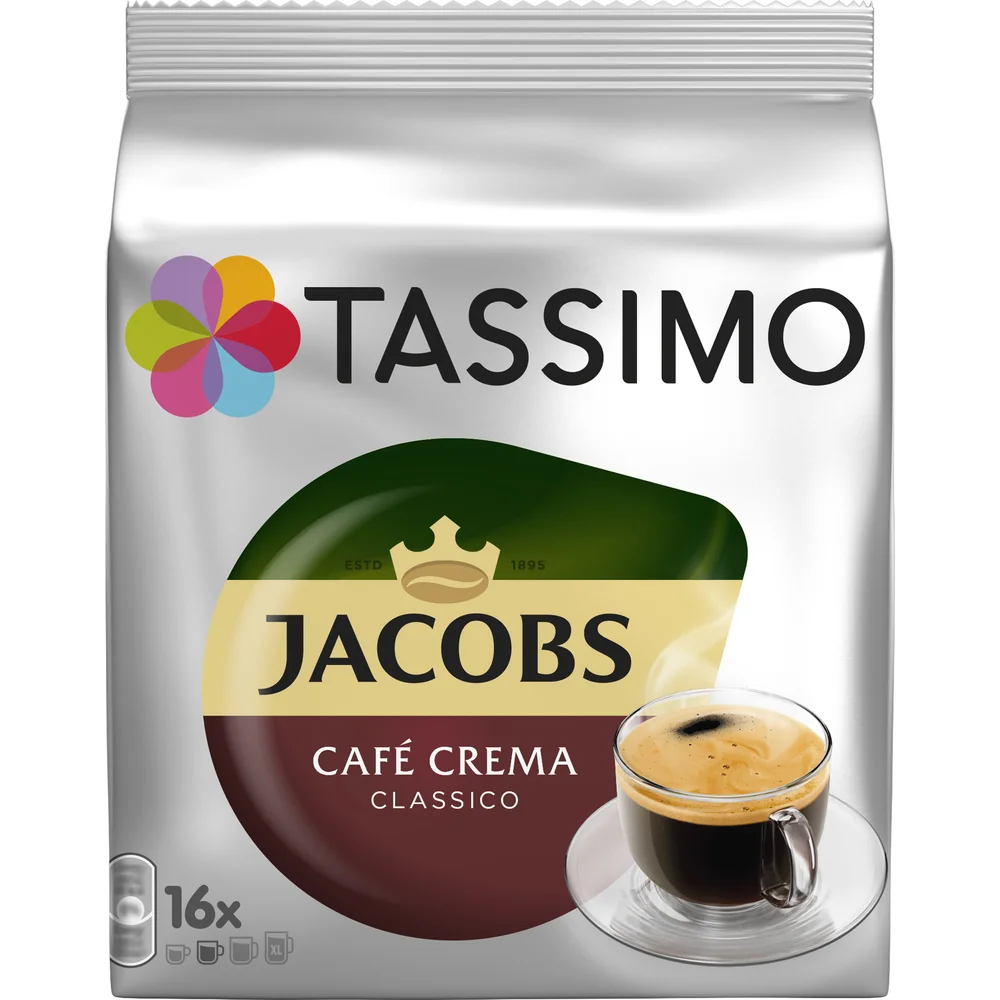 Tassimo Jacobs Café Crema 1×16 ks, kávové kapsuly