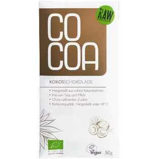 COCOA Čokoláda kokosová BIO 50g 1×50 g, kokosová čokoláda