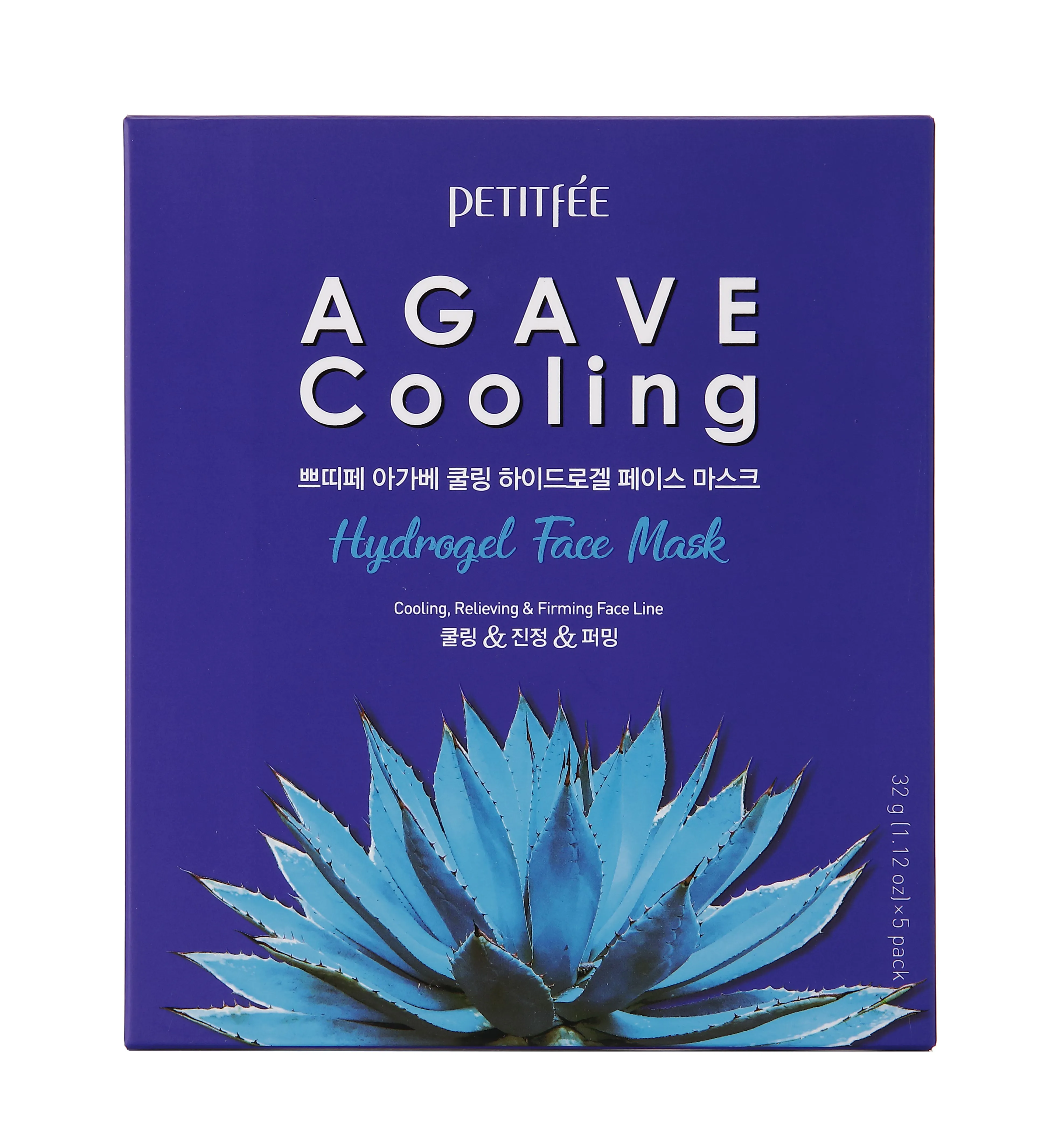 Petitfee & Koelf Agave Cooling Hydrogel Face Mask 32 g * 5 sheets