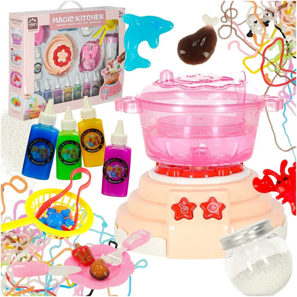 Kreatívny set Magic Kitchen – kryštálový gél 3D, 62 ks, marhuľový