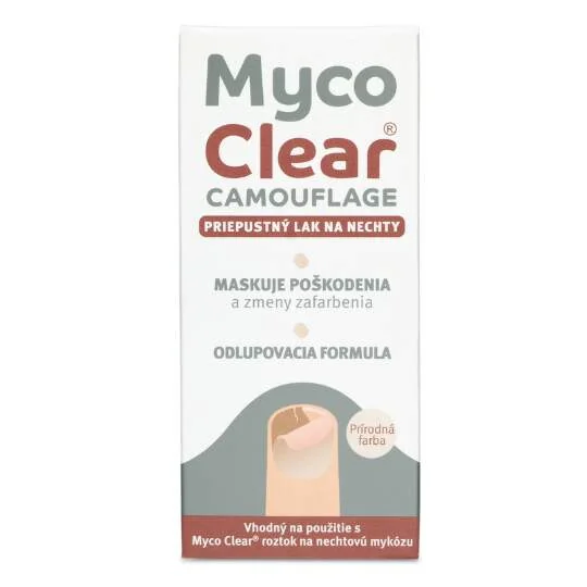 MYCO CLEAR CAMOUGLAGE LAN NA NECHTY 5ML 1×5 ml, lak na nechty