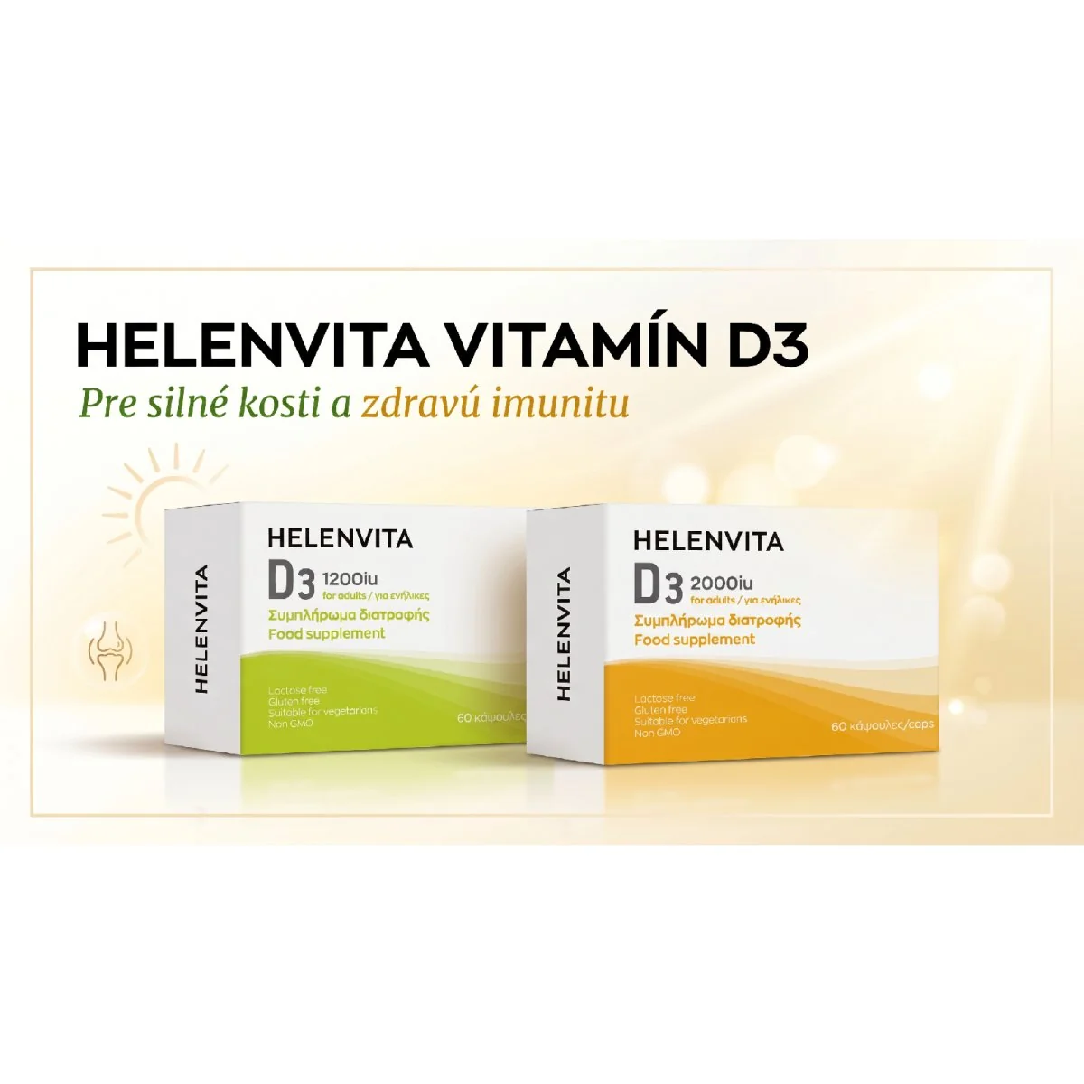Helenvita Vitamín D3 2000 IU 60 kapsúl 50 µg