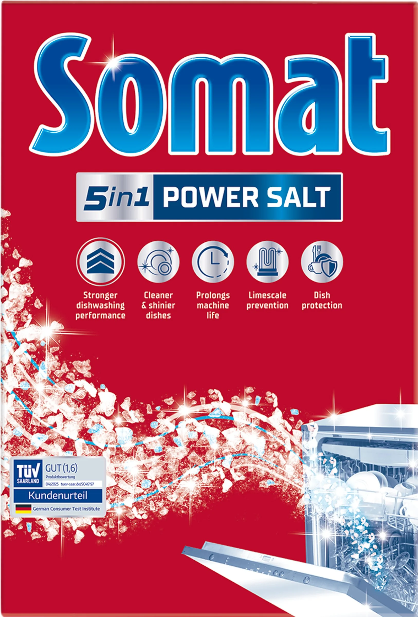 Somat soľ do umývačky riadu 1×1500 g, soľ do umývačky