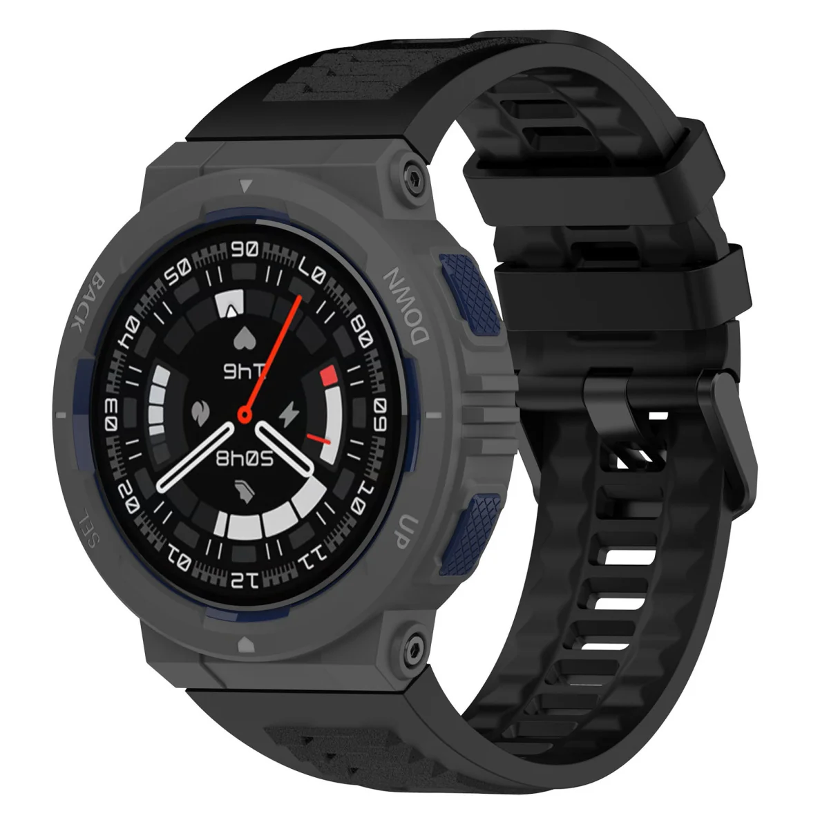 BStrap Silicone remienok na Xiaomi Amazfit Active Edge black