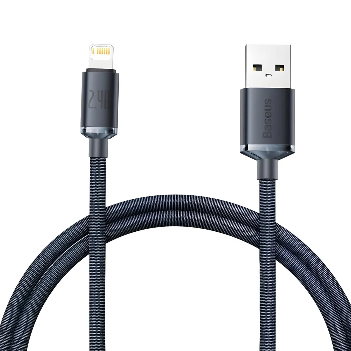 Crystal Shine Data kábel USB na USB-C 100W - 2m Čierna H25163