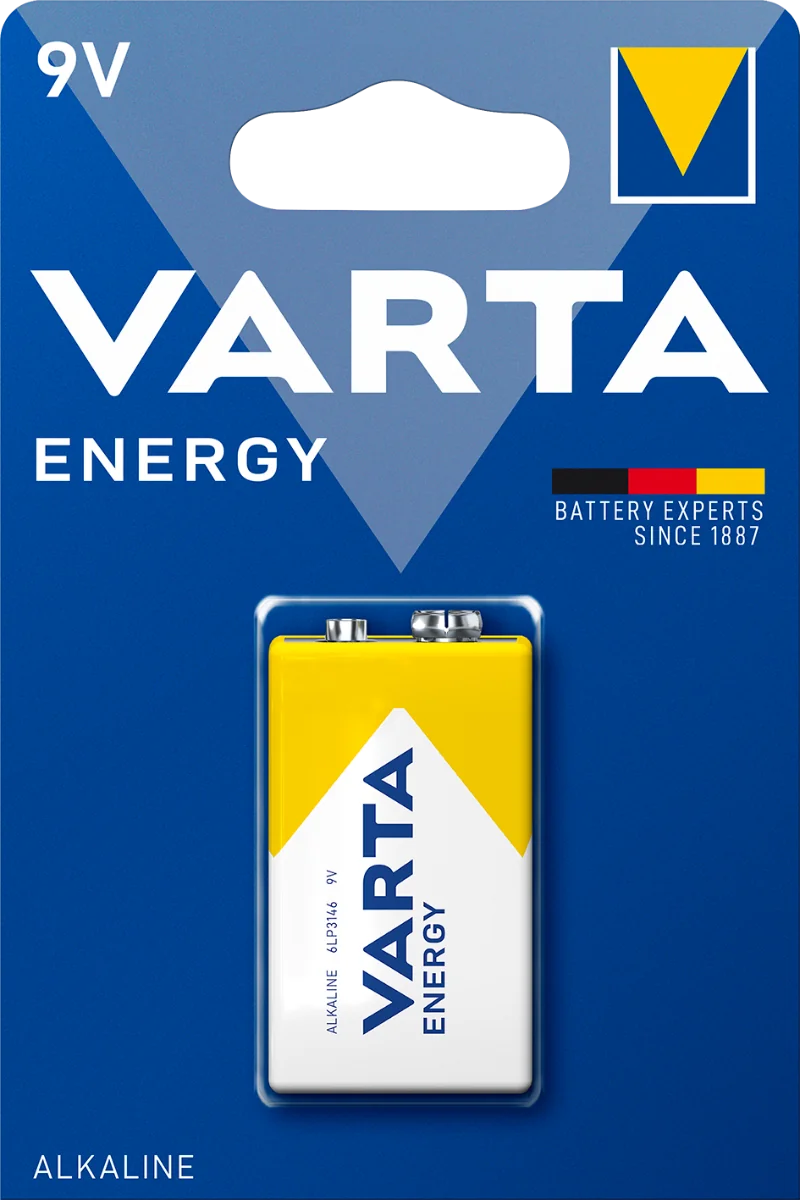 Varta Energy 1 9V 1×1 ks, alkalická baterka