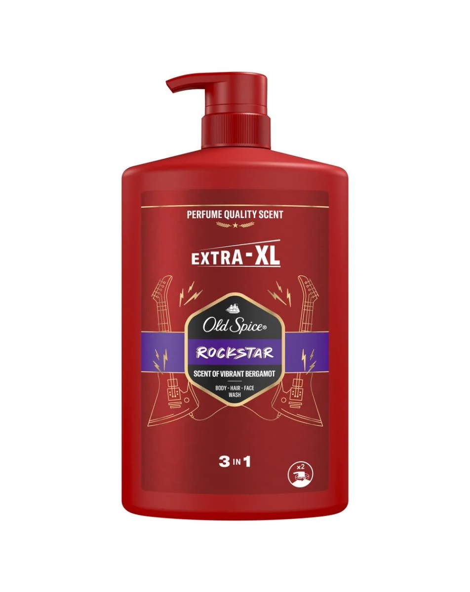 Old Spice Rockstar sprchový gél 3 v 1 1000 ml