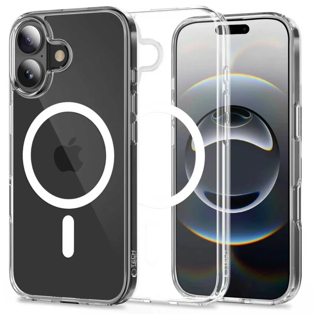 Tech-Protect FlexAir Hybrid MagSafe kryt na iPhone 17, priesvitný