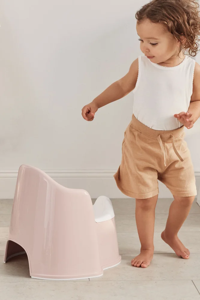 BABYBJÖRN Nočník kreslieko Powder Pink/White 1×1 ks