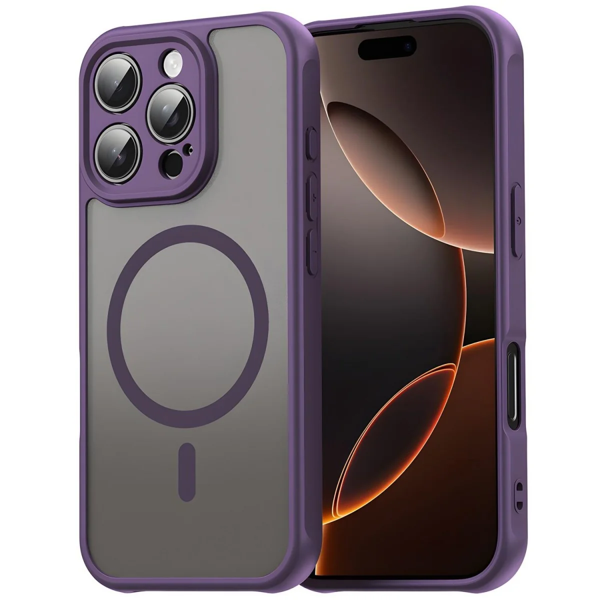 Puzdro Techsuit HaloFrost II pre Apple iPhone 11 - Fialová Extra ochrana, MagSafe kompatibilné