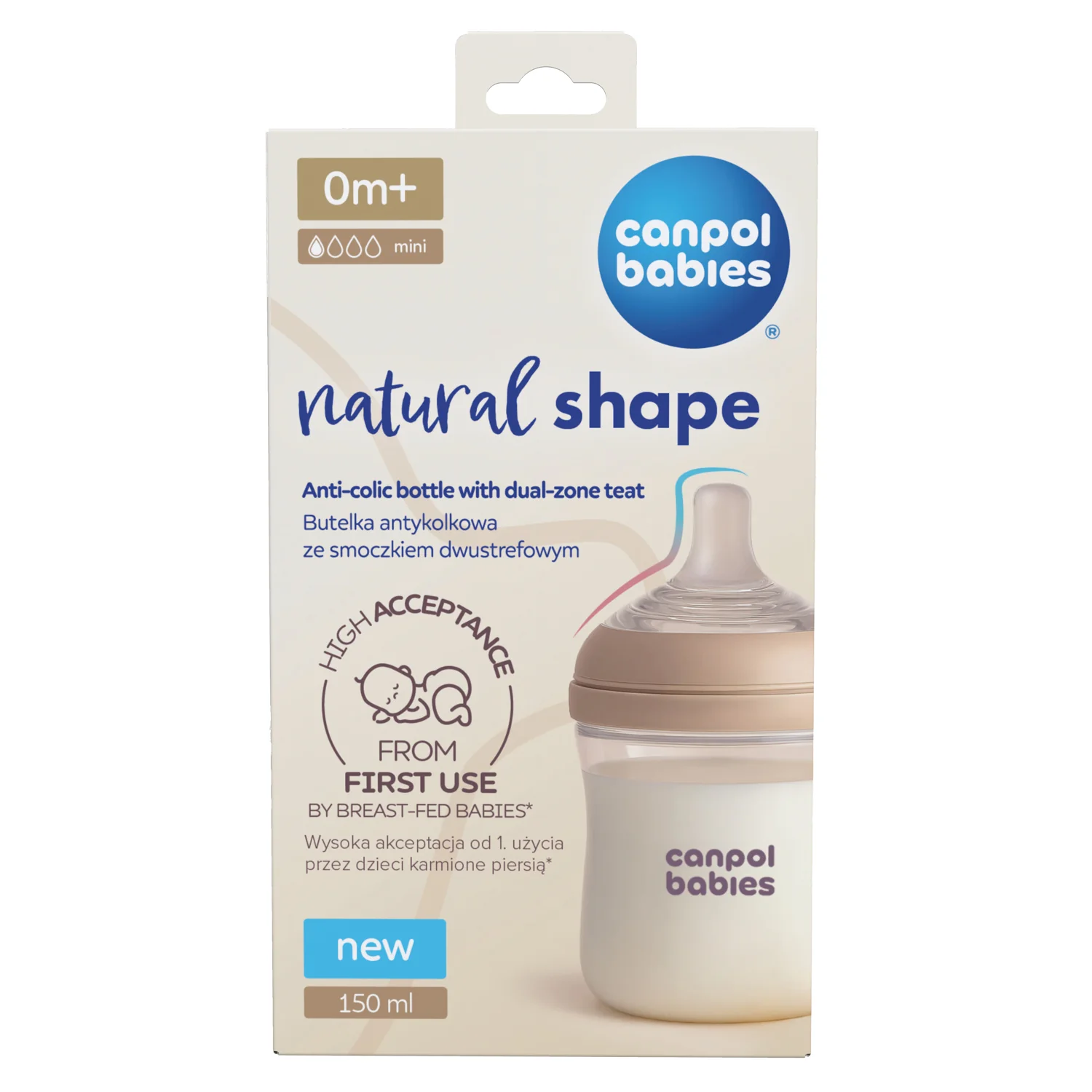 Canpol babies fľaša Natural shape 150ml 1 ks