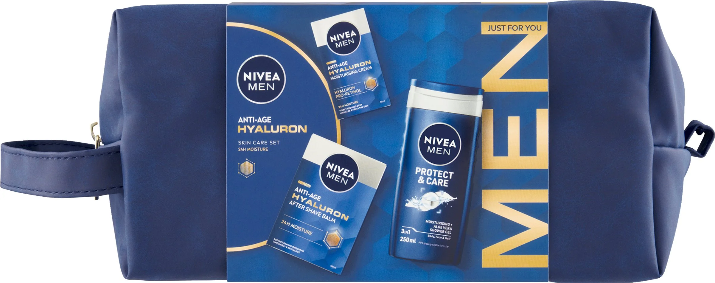 NIVEA MEN BAG HYALURON 1×1 ks, darčekové balenie