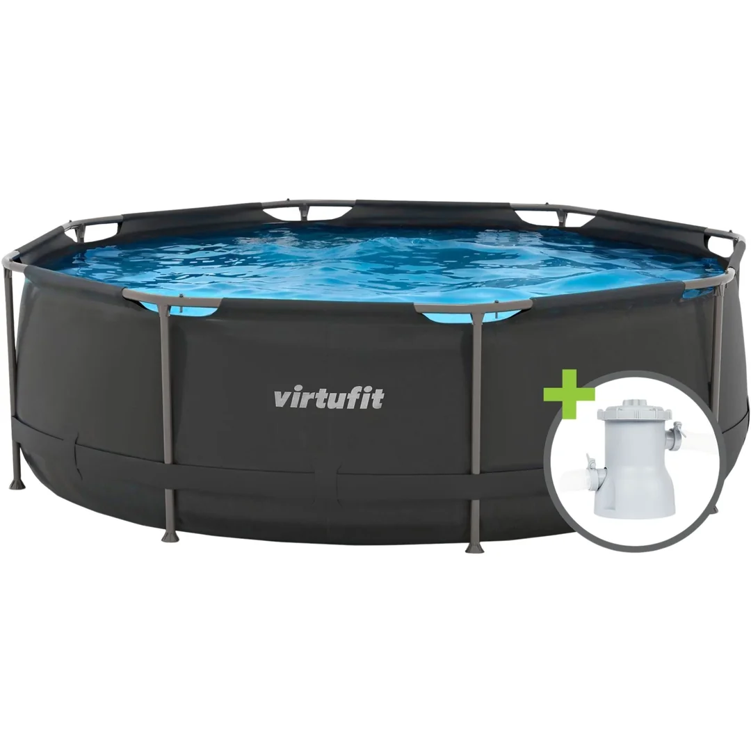 Bazén Round Swimmingpool 305 cm čierny