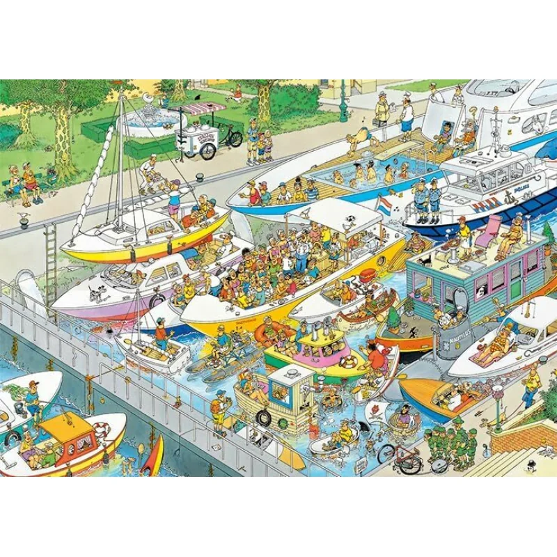 Jumbo Jan van Haasteren Ships & Boats puzzle 1000 dielikov