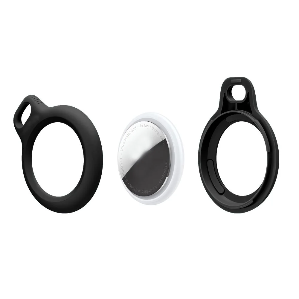 Tech-Protect Rough Chain kryt na Apple AirTag 2ks, čierny