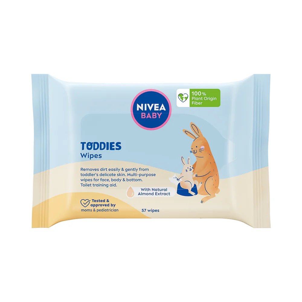 Nivea Baby Multifunkčné obrúsky Toddies 1×57 ks, čistiace obrúsky