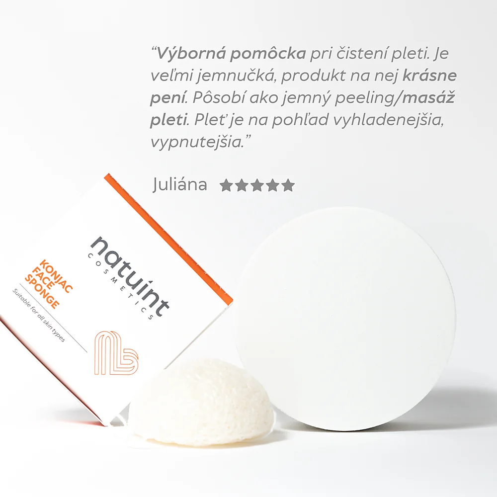 Dulcia natural - Konjak hubka Natural konjac sponge