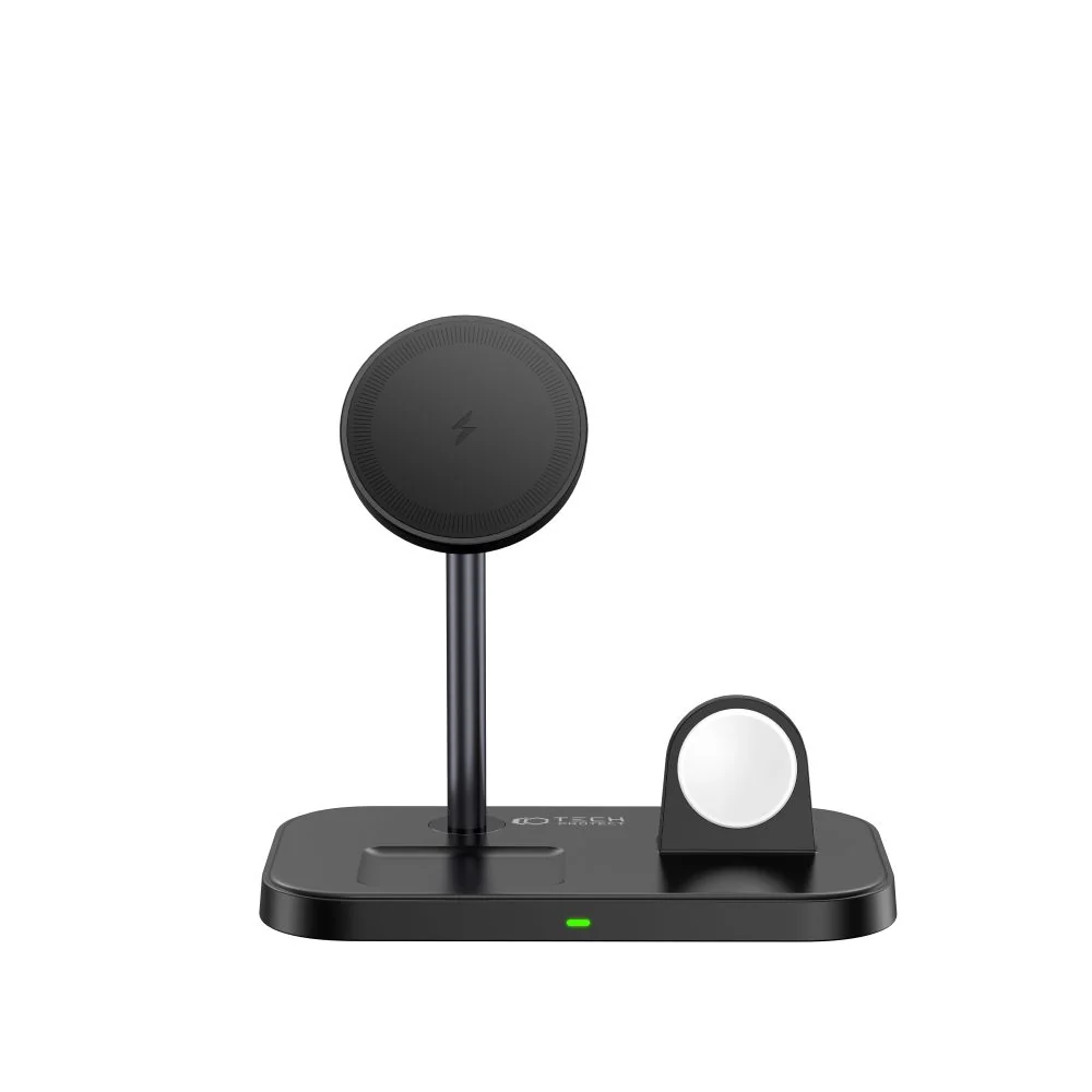 Tech-Protect A22 3in1 bezdrôtová nabíjačka na mobil  / AirPods / Apple Watch, čierna