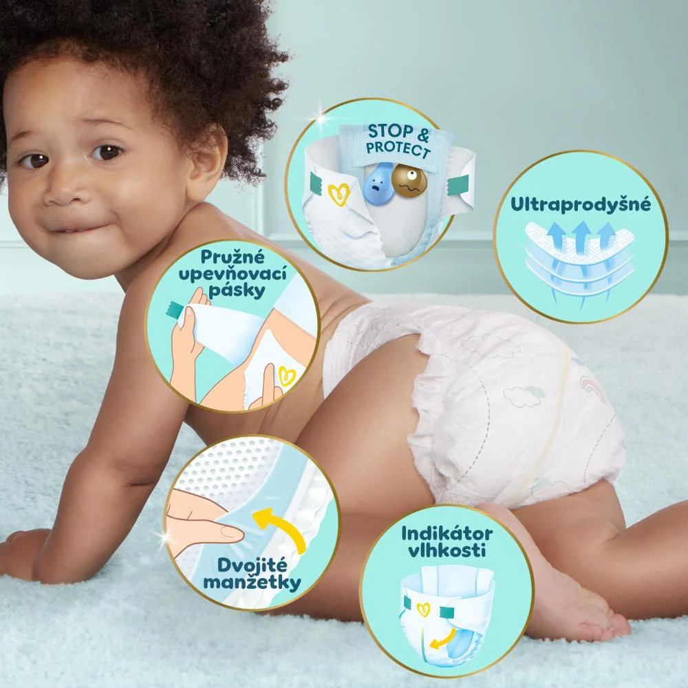 Pampers Premium Care detské plienky, veľkosť 3, 6kg-10kg 40 ks